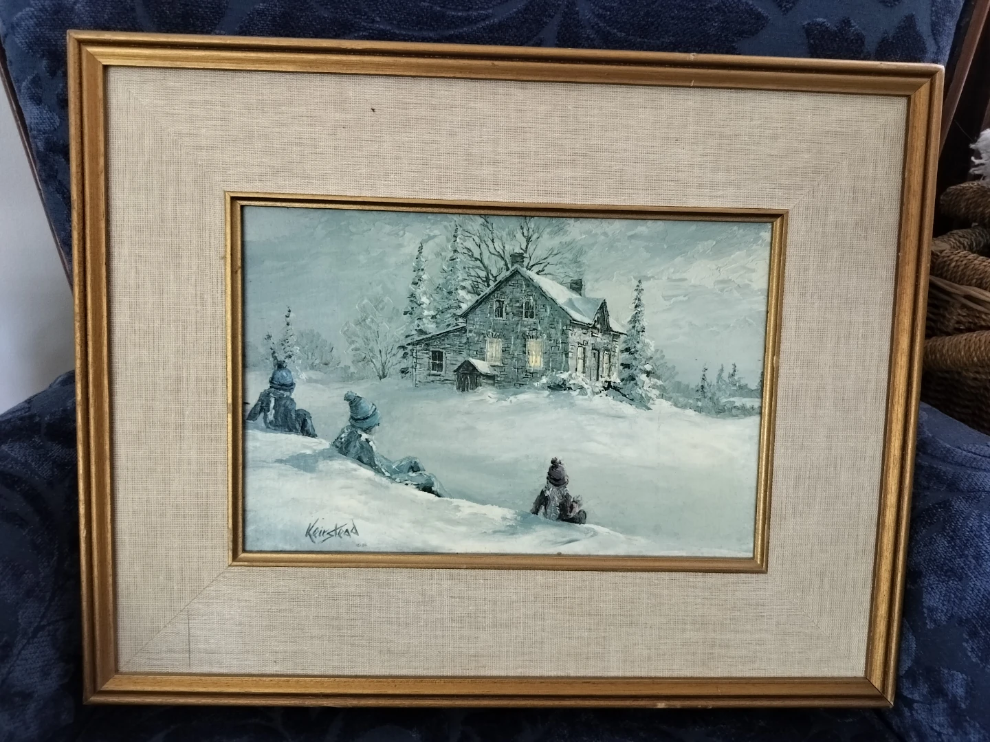 Framed Painting - Winter Scene by Keirstead