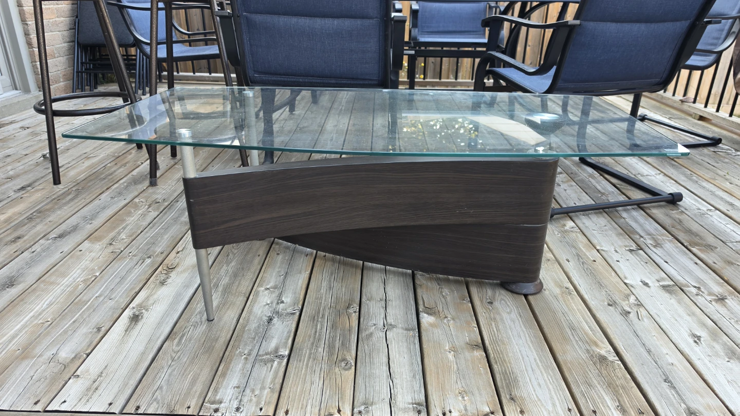 Designer Glass Top Coffee Table - photo 2