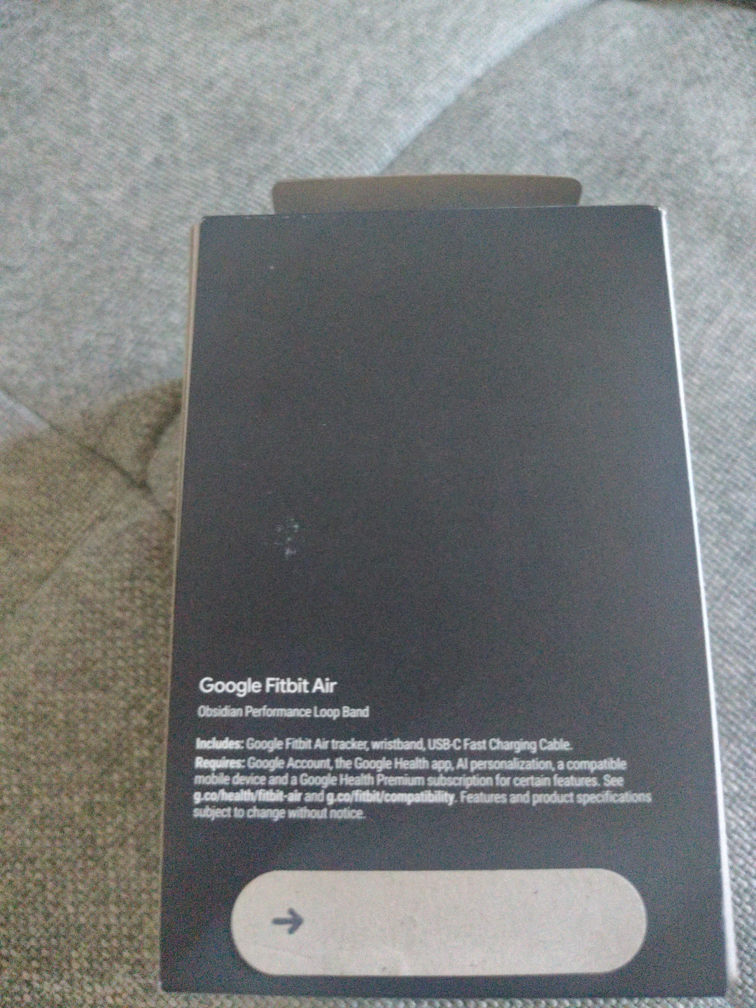Google Fitbit Air Obsidian Performance Loop Band - photo 4
