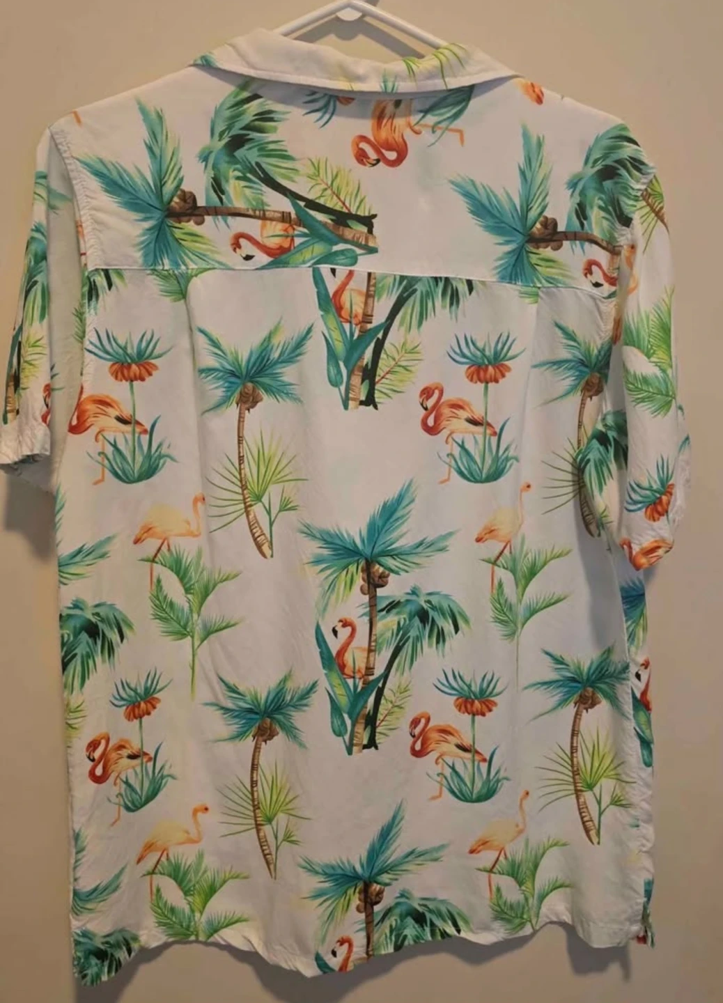 Mens Hawaiian /  Flamingo Button Down Shirt - photo 2