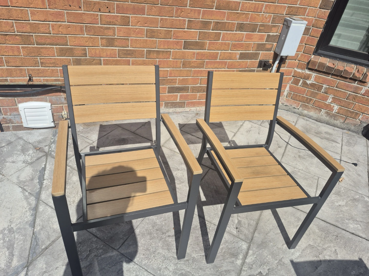 Outdoor Patio Chairs - Set of 8