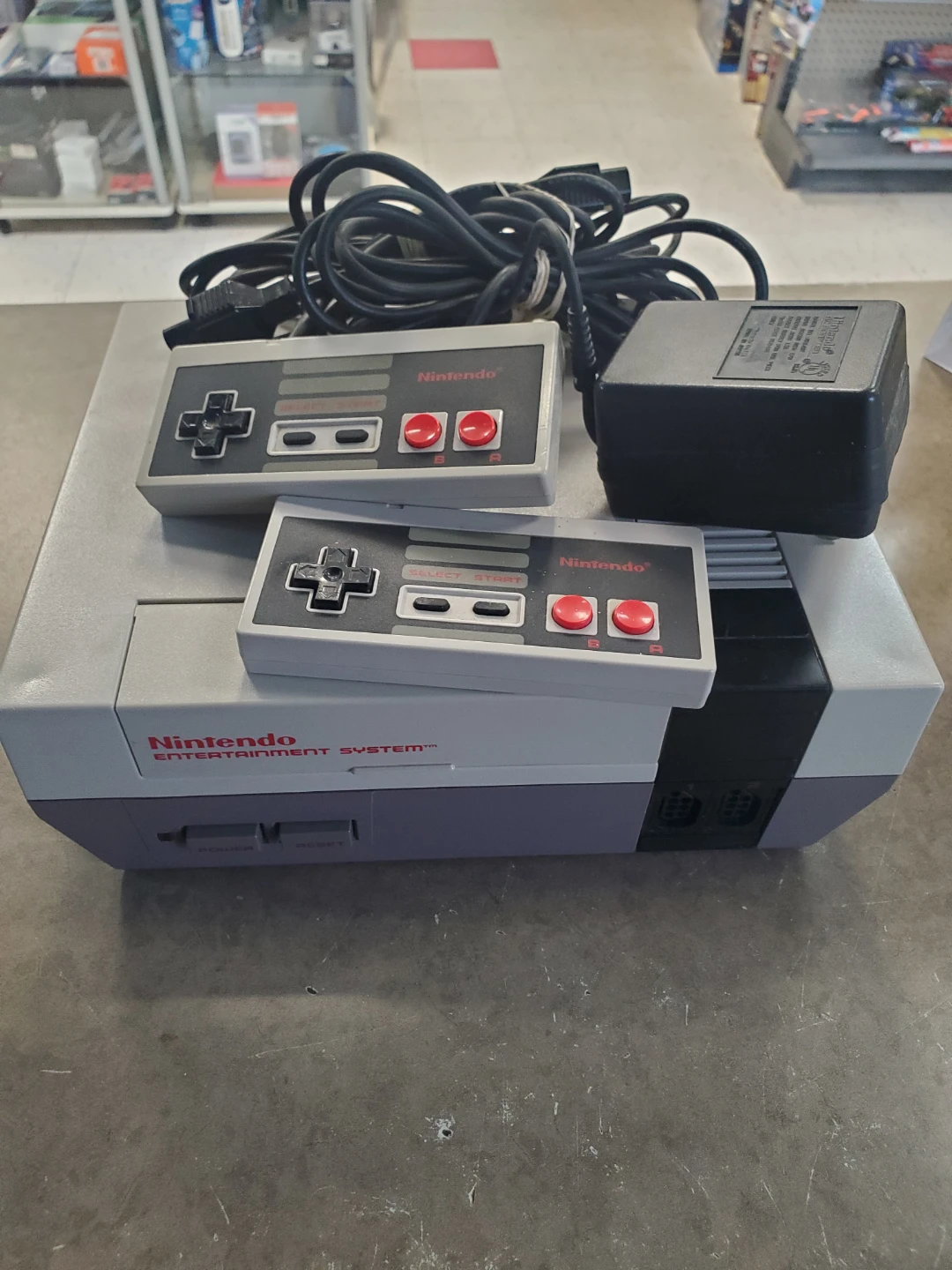 Nintendo Entertainment System Console with Controllers