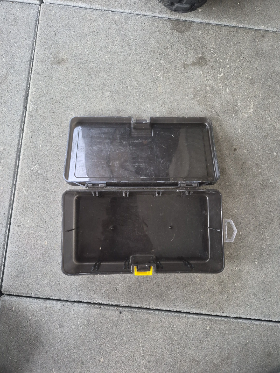 Black Plastic Storage Box