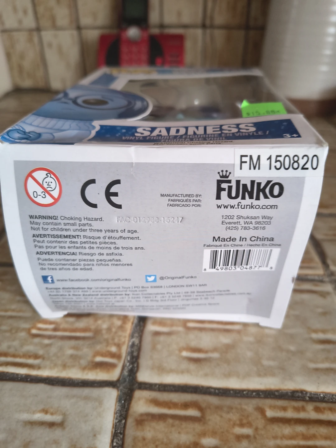 Funko Pop! Inside Out Sadness Vinyl Figure #133 - photo 2