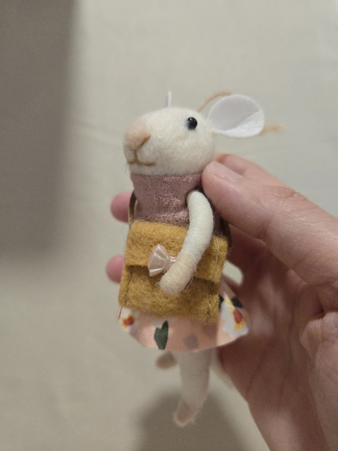 Felt Mouse Ornament, gift - photo 2