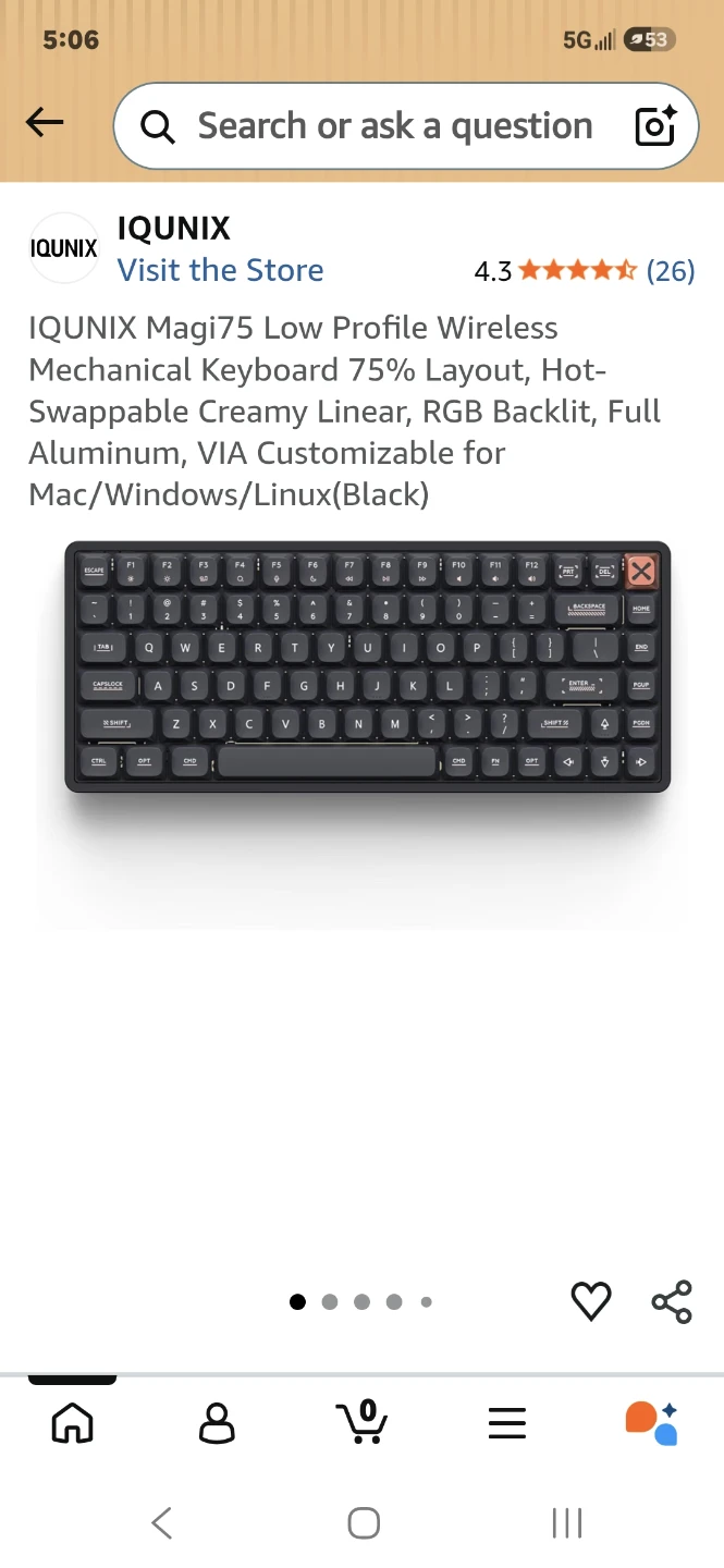 IQUNIX Magi75 Low Profile Wireless Mechanical Keyboard