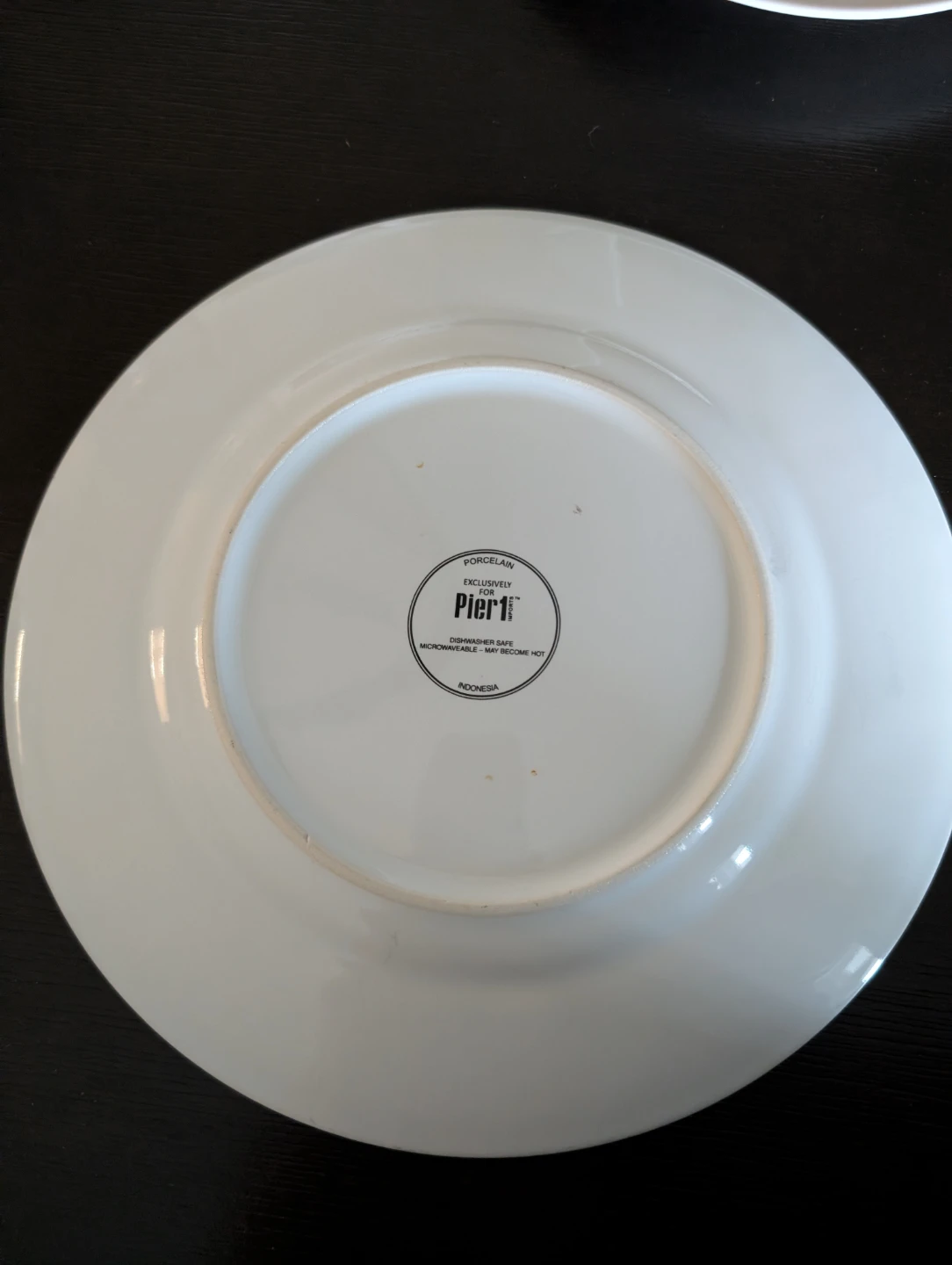 Pier 1 Porcelain Plate - Winter Fox & Birch Forest Design - photo 4