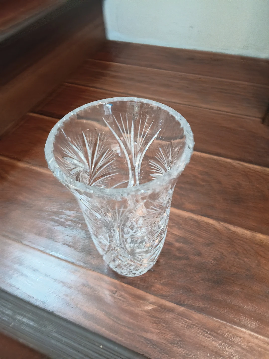 Crystal Cut Glass Vase