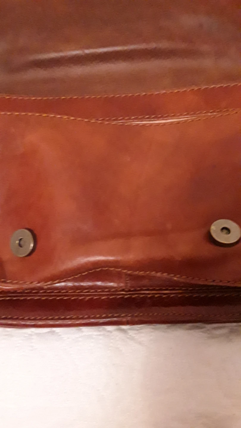 Vera Pelle Brown Leather Crossbody Bag - photo 4