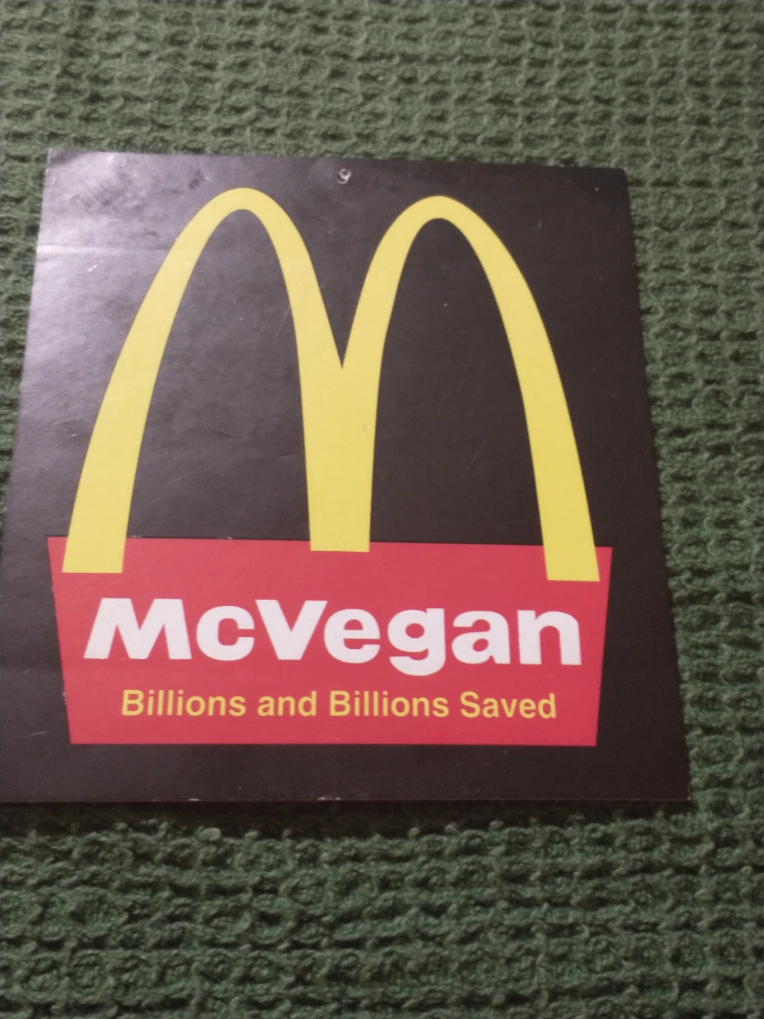 McDonald's McVegan 3 1/2" Activist Sticker