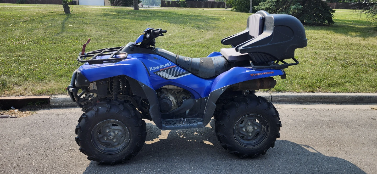 2008 kawasaki brute force 650 4x4  needs work - photo 3