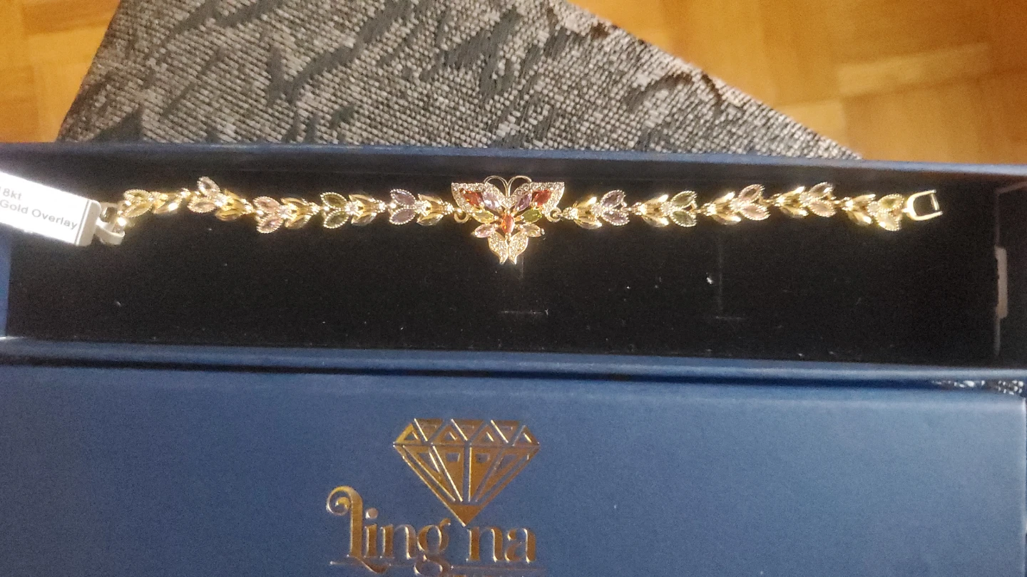 Lingna 18kt Brazilian Gold Overlay Bracelet