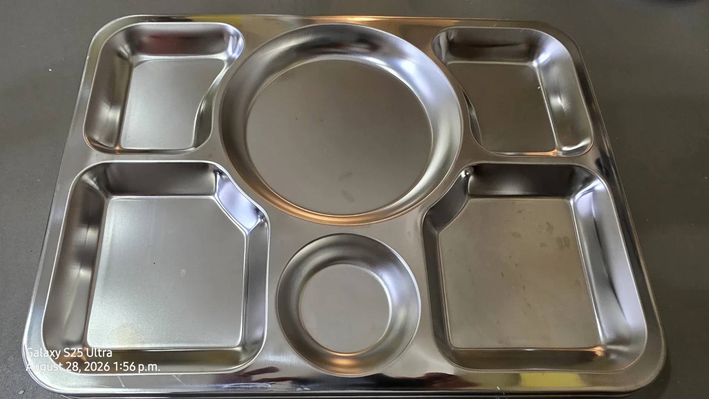 Stainless Steel Tray  Set - 7 Compartments