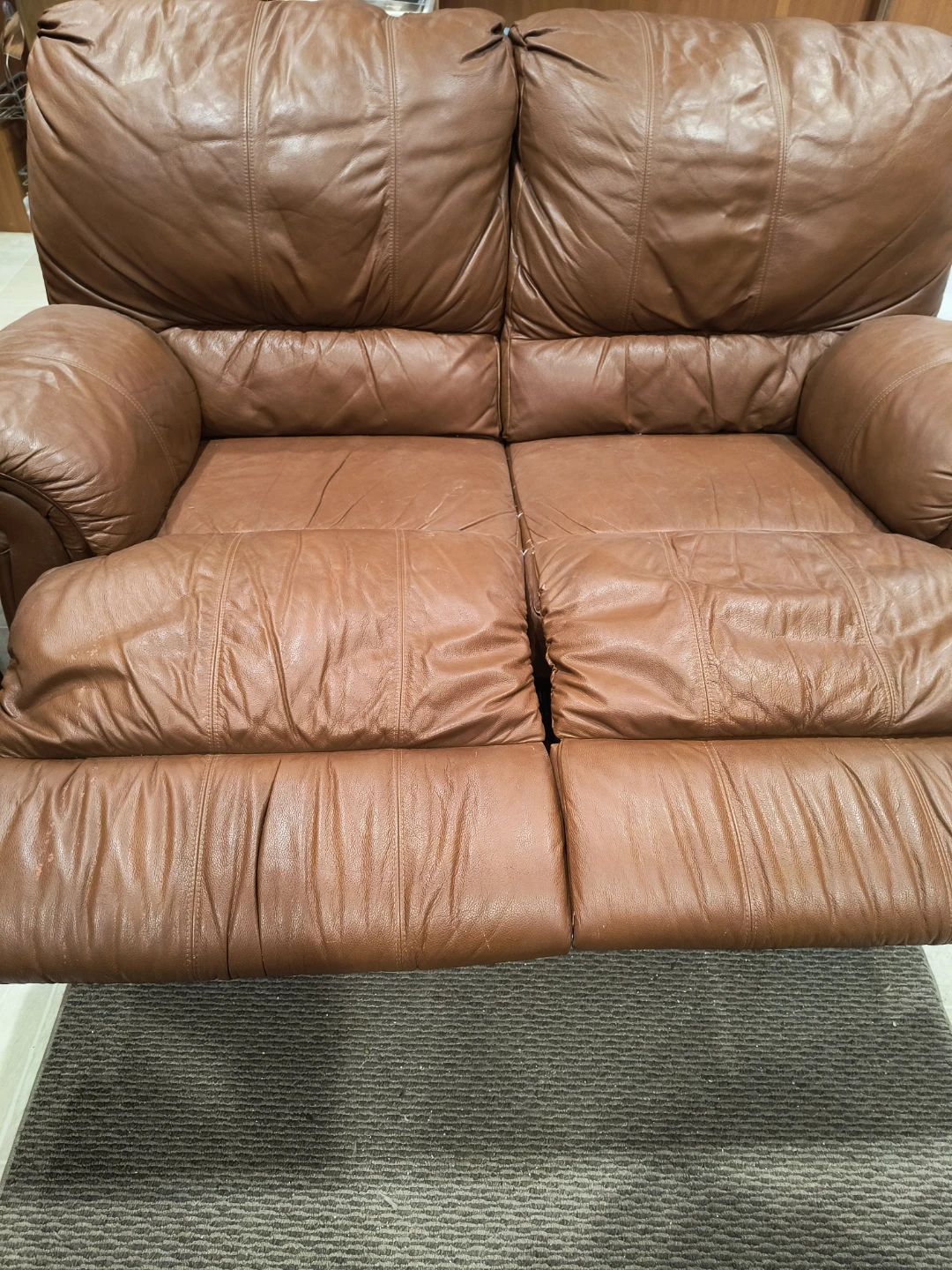 Reclining couch and loveseat - photo 4