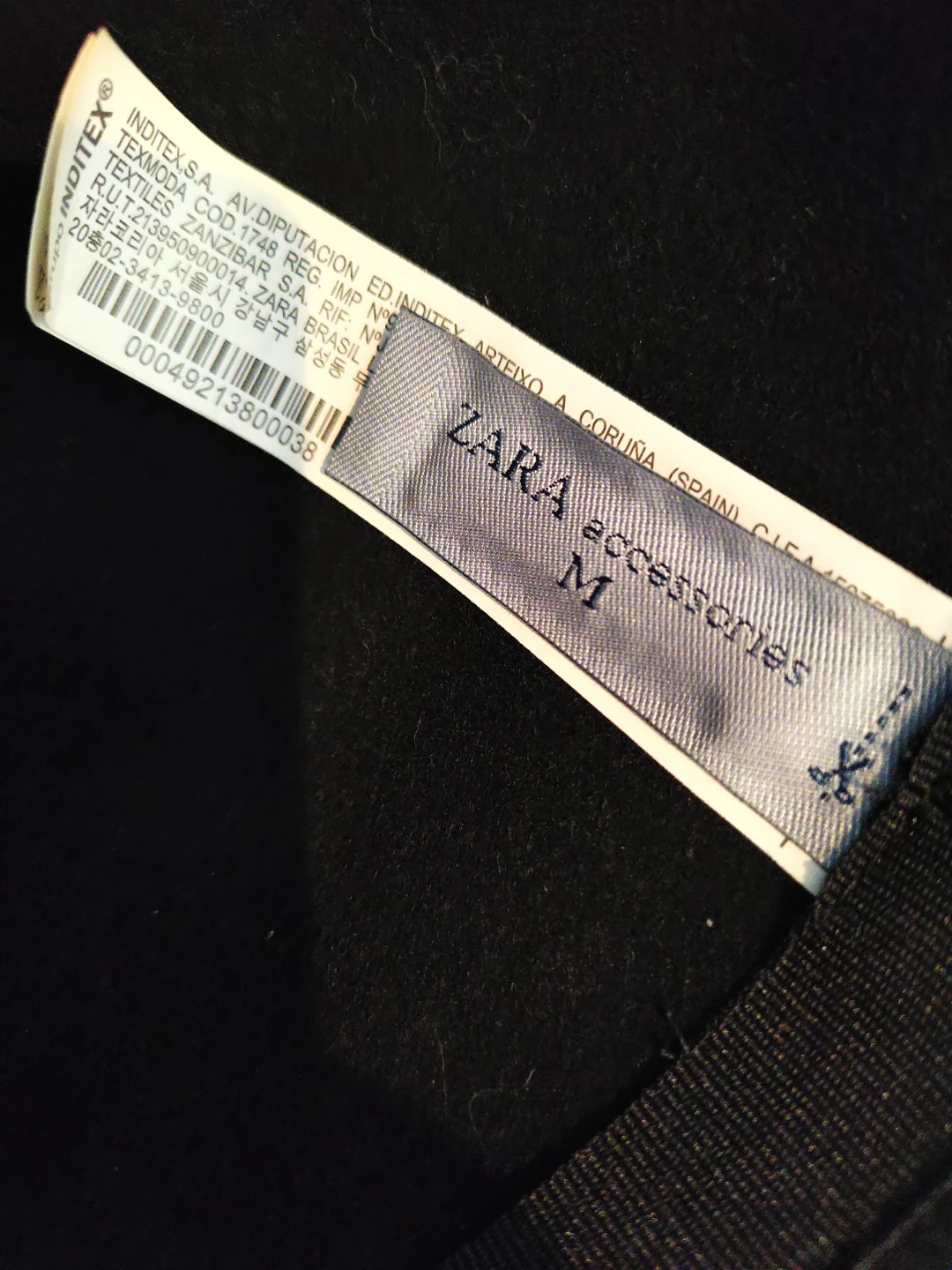 ZARA Accessories Black Hat with Bow - Size M - photo 3