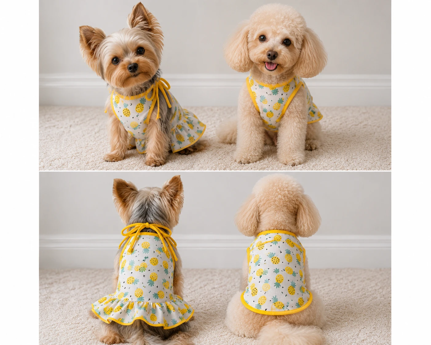 Adorable Dog Summer Outfit Set – Perfect for Photos – Small Dogs
