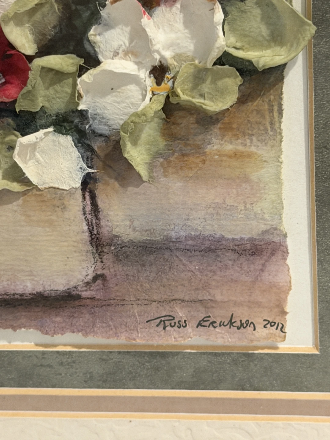 3D Floral Artwork "Vase of Flowers" by Russ Erickson - 2012 - photo 4