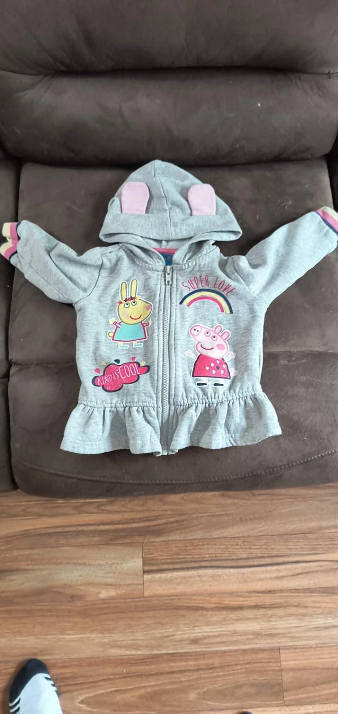 Peppa Pig Grey Hoodie Jacket. 2T - photo 3