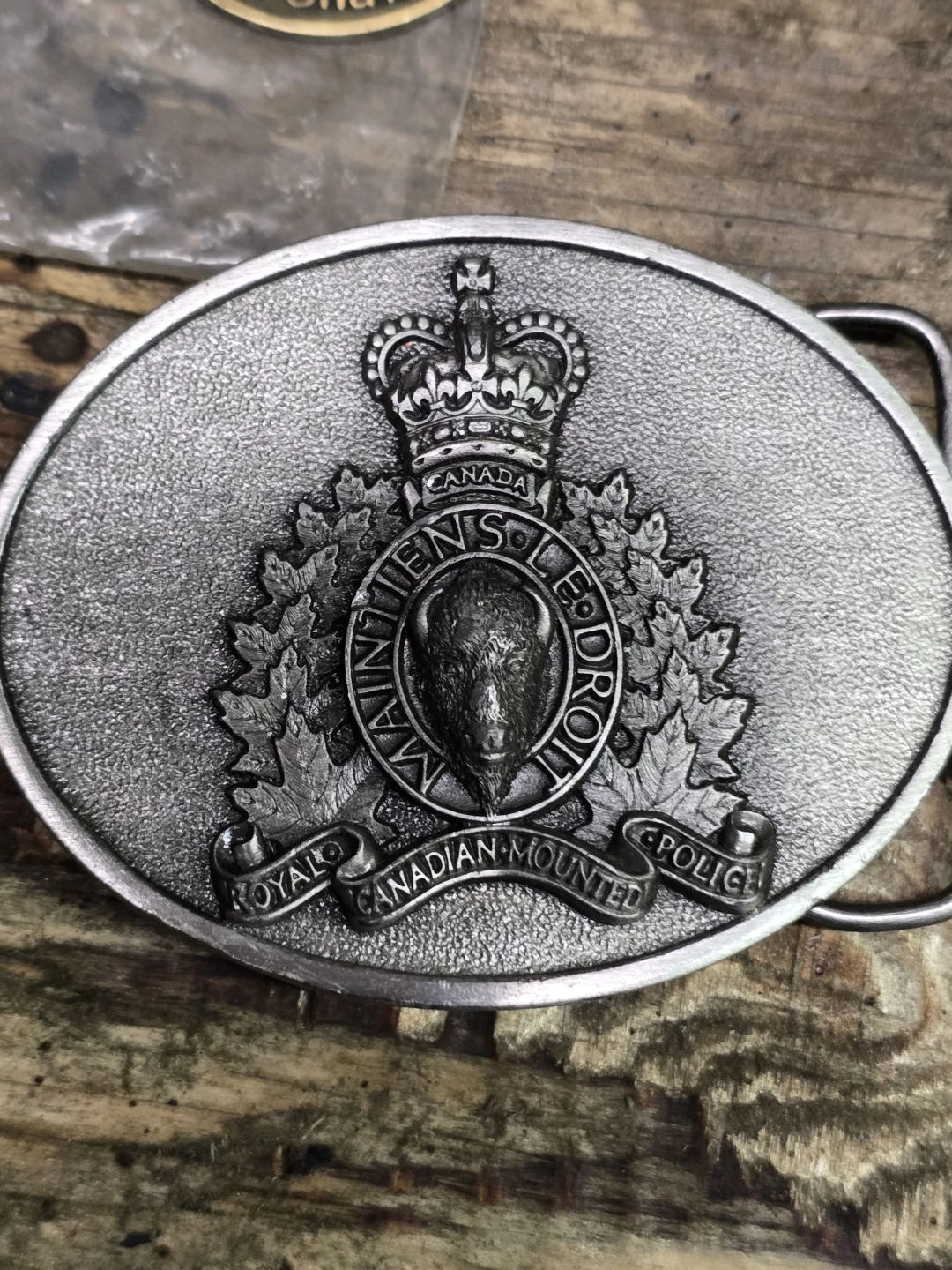 Royal Canadian Mounted Police Belt Buckle
