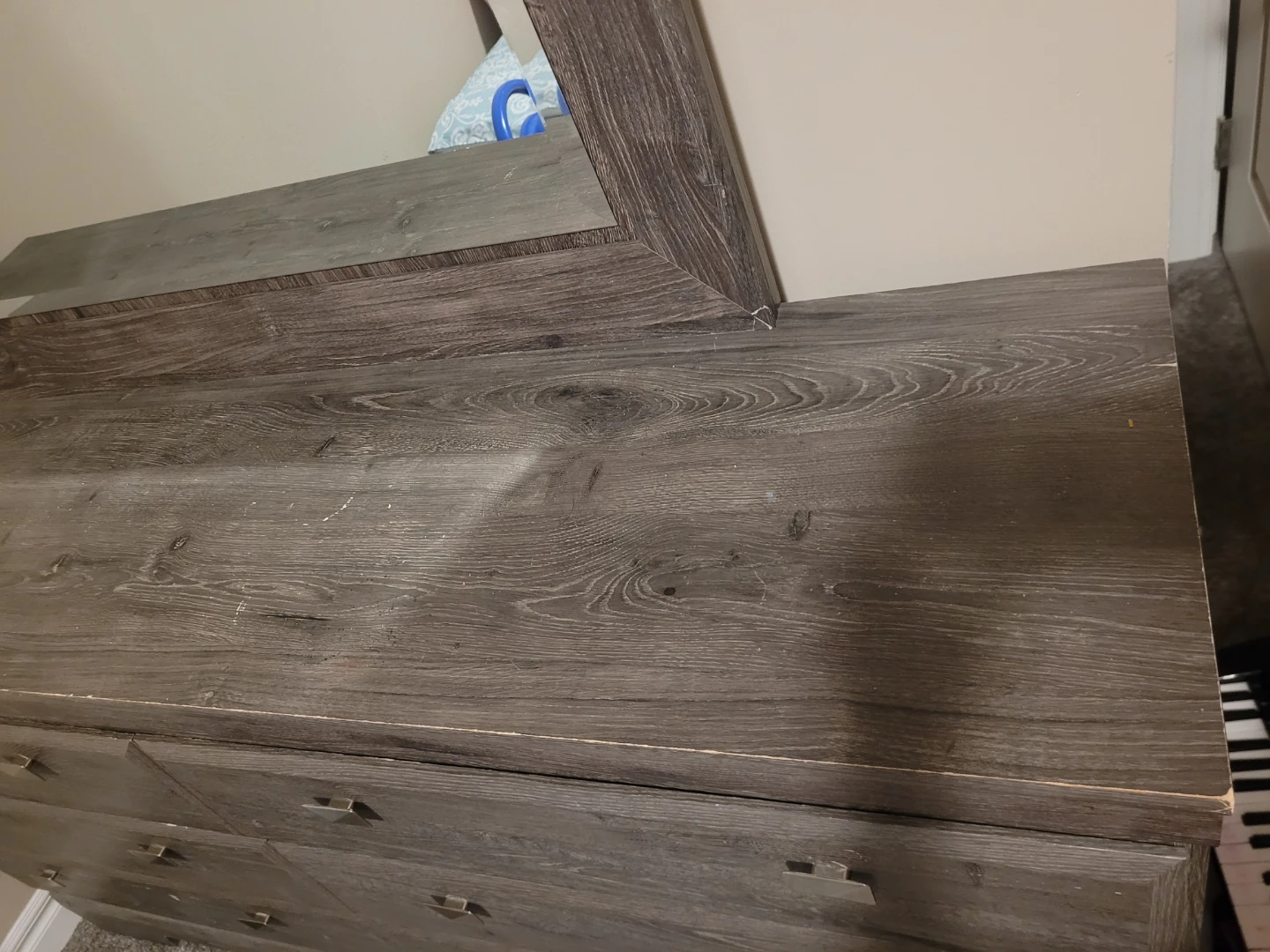 Wooden Dresser with Mirror - photo 4