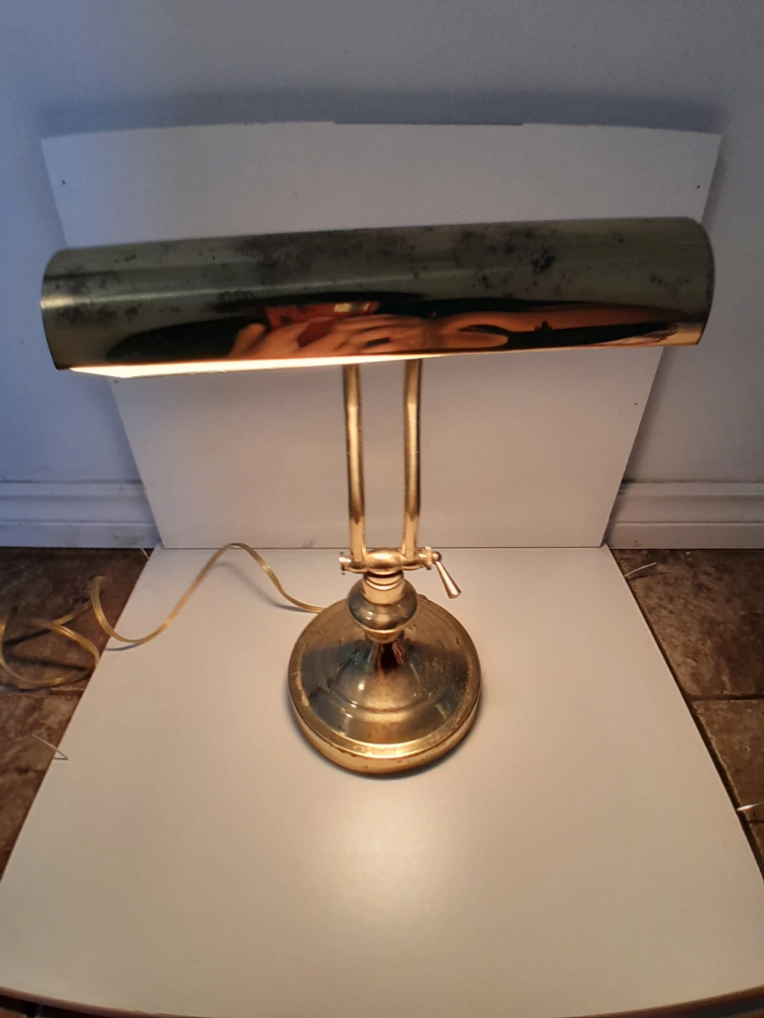 Vintage Adjustable golden heat lamp - photo 2