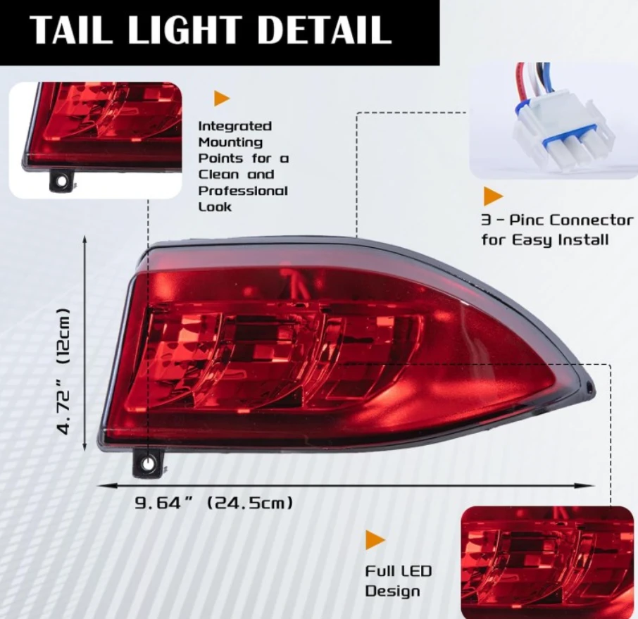 Club Car Precedent 2008+ LED Street Legal Light Kit - photo 4