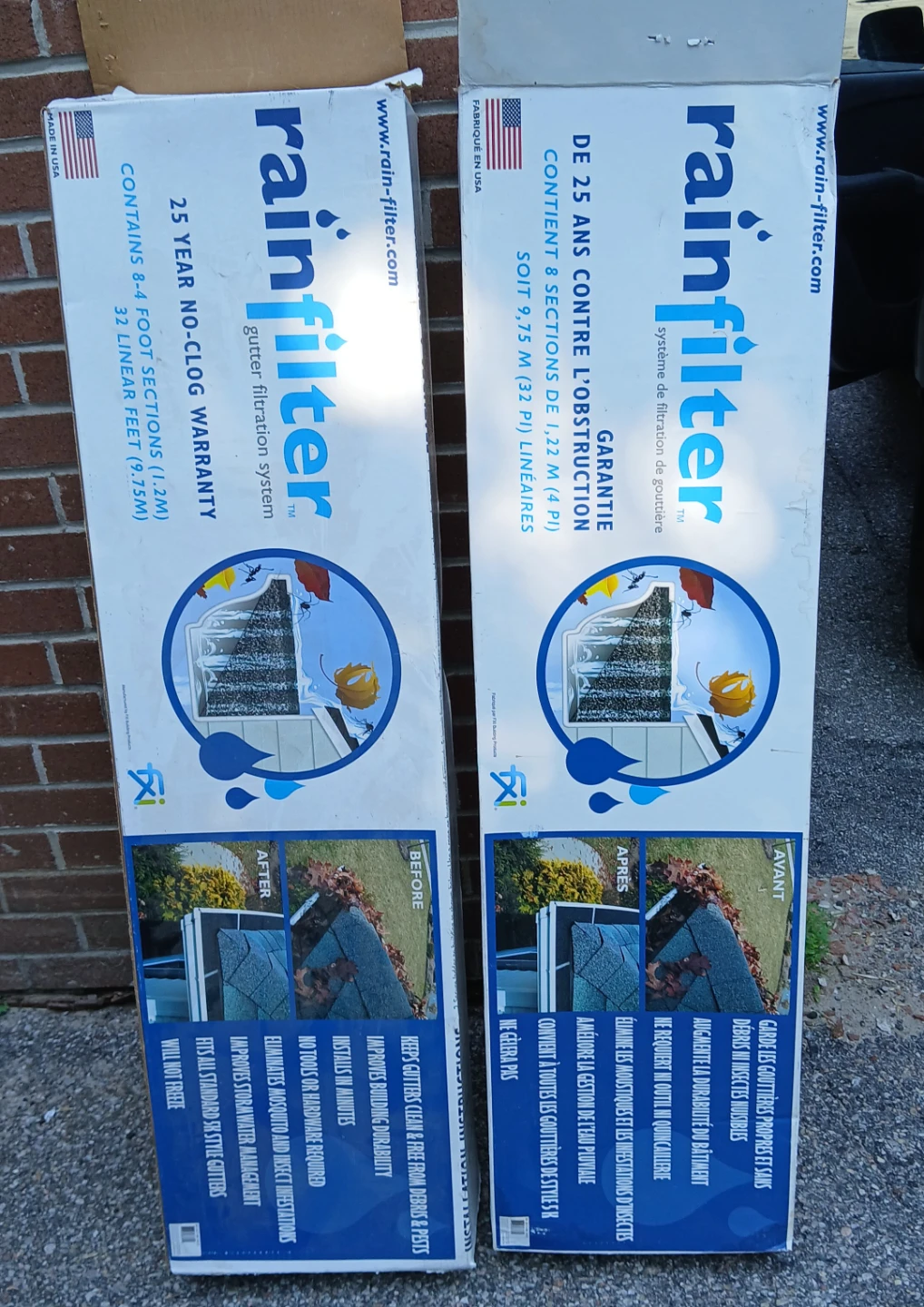 RainFilter Gutter Filtration System 32 Linear Feet