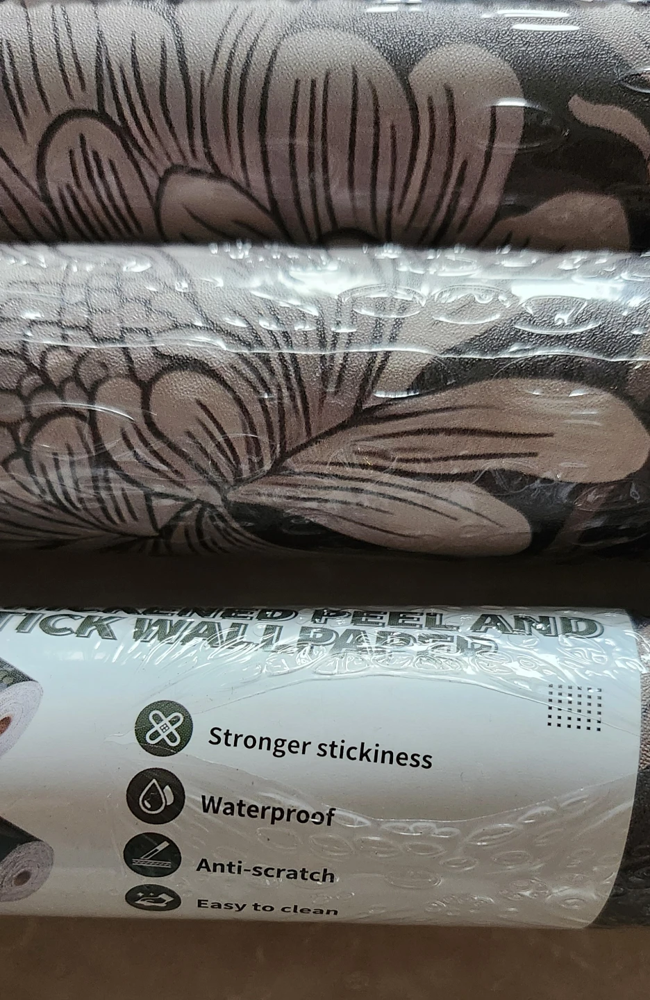 4 Rolls Thickened Peel and Stick Wallpaper - photo 2