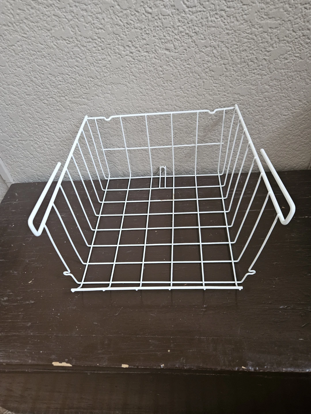 White Wire Storage Basket