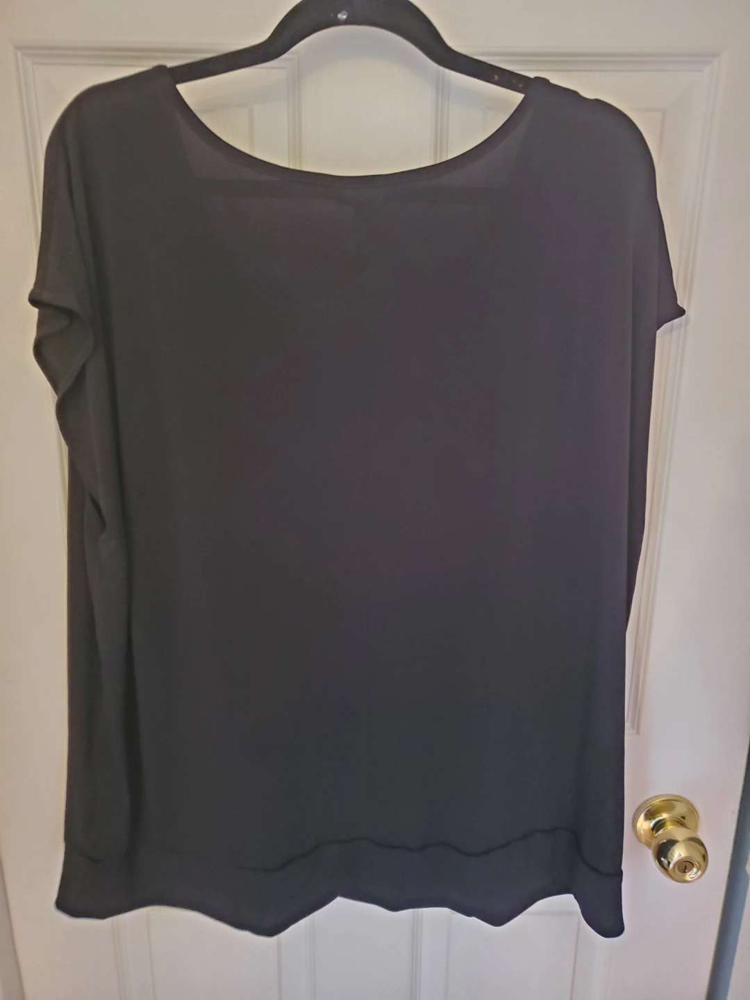 Plus Size Sleeveless Black Flowy Top - photo 3