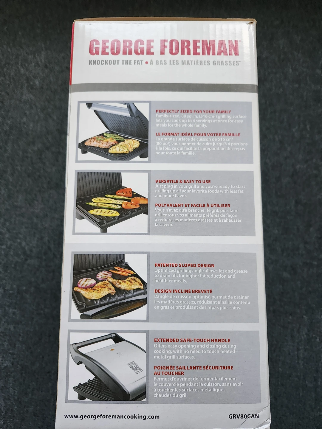 George Foreman Lean Mean Fat Reducing Grilling Machine - photo 3