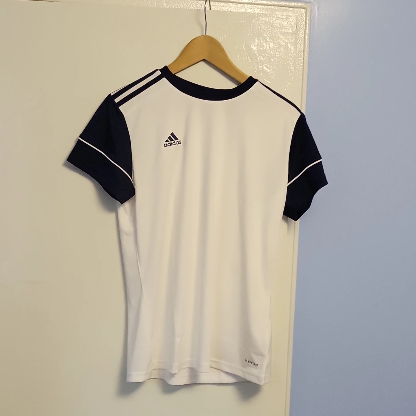 Adidas AEROREADY T-Shirt White/Navy Size L - photo 3