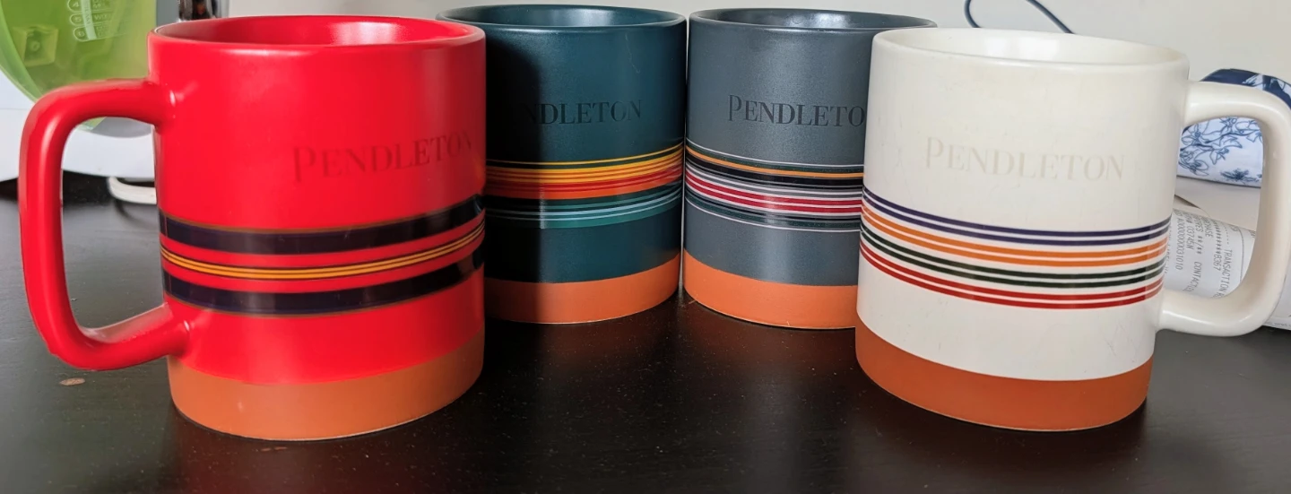 4 sets of mugs