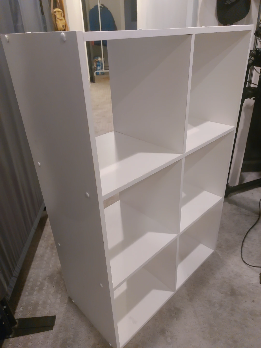White 6-Cube Storage Shelf - photo 3