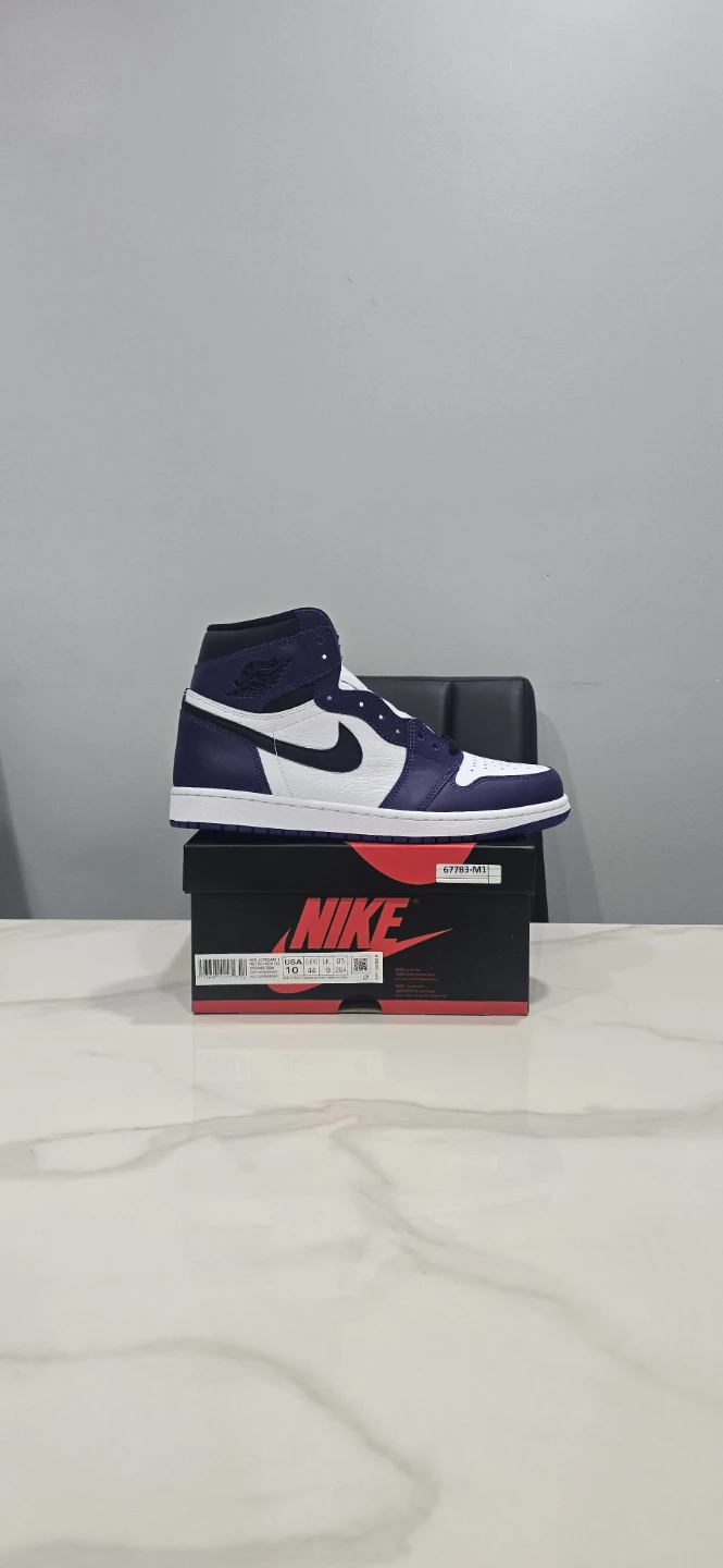 Air Jordan 1 Court Purple White size 10