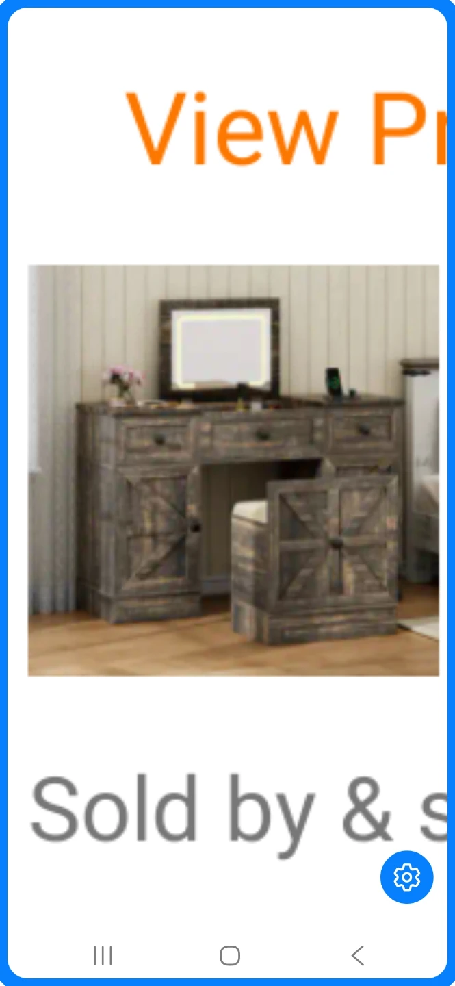 Wooden Desk/Vanity