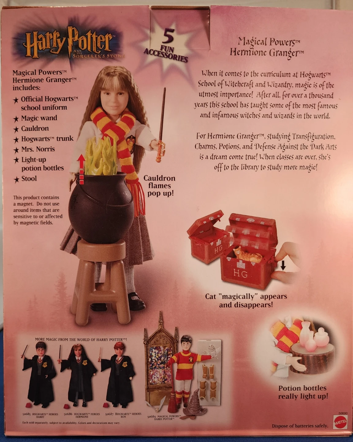 New! Harry Potter Magical Powers Hermione Granger Doll - photo 2