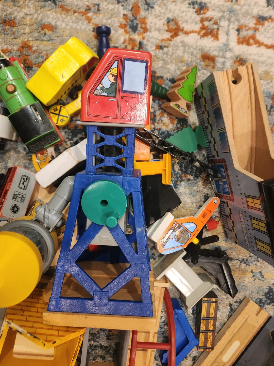 Wooden Train Cars and Track Pieces - photo 5