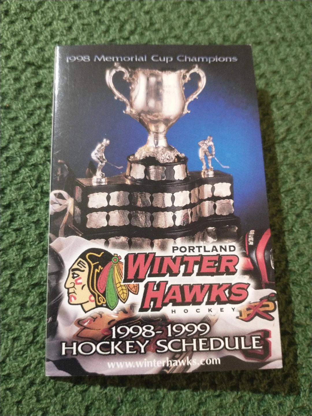 1998 Memorial Cup Champions Portland Winterhawks 1998-1999 Sched