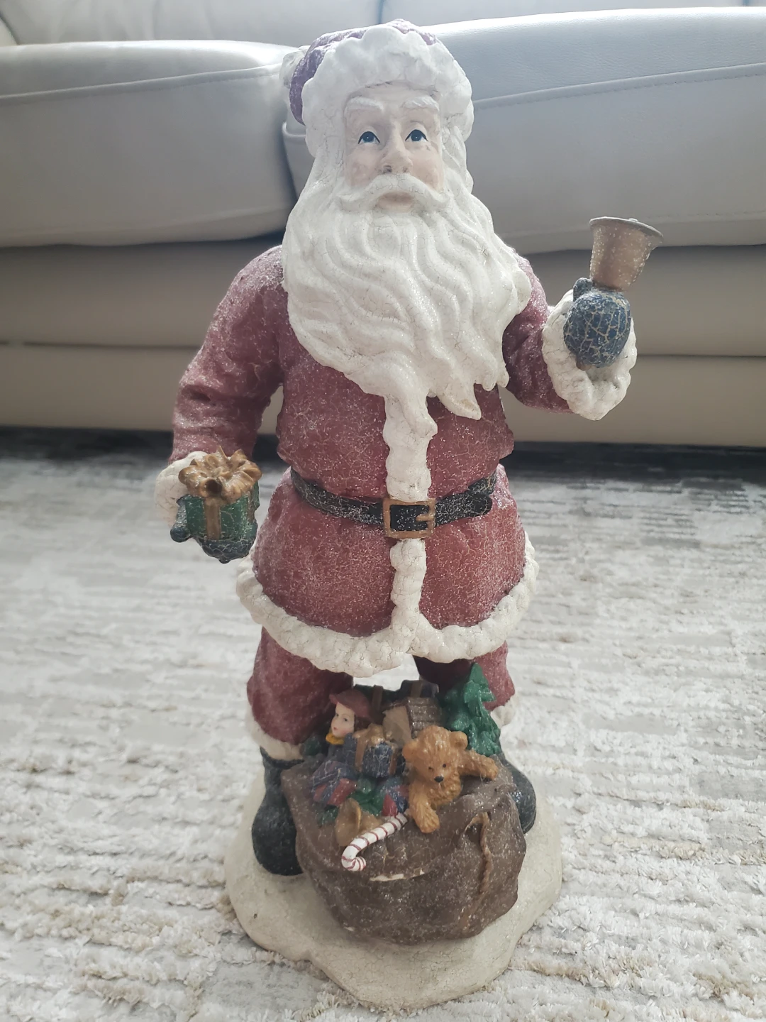 Decorative Santa Claus Figurine with Presents