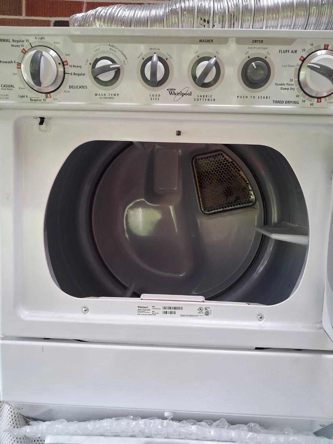 Whirlpool Stackable Washer and Dryer Set