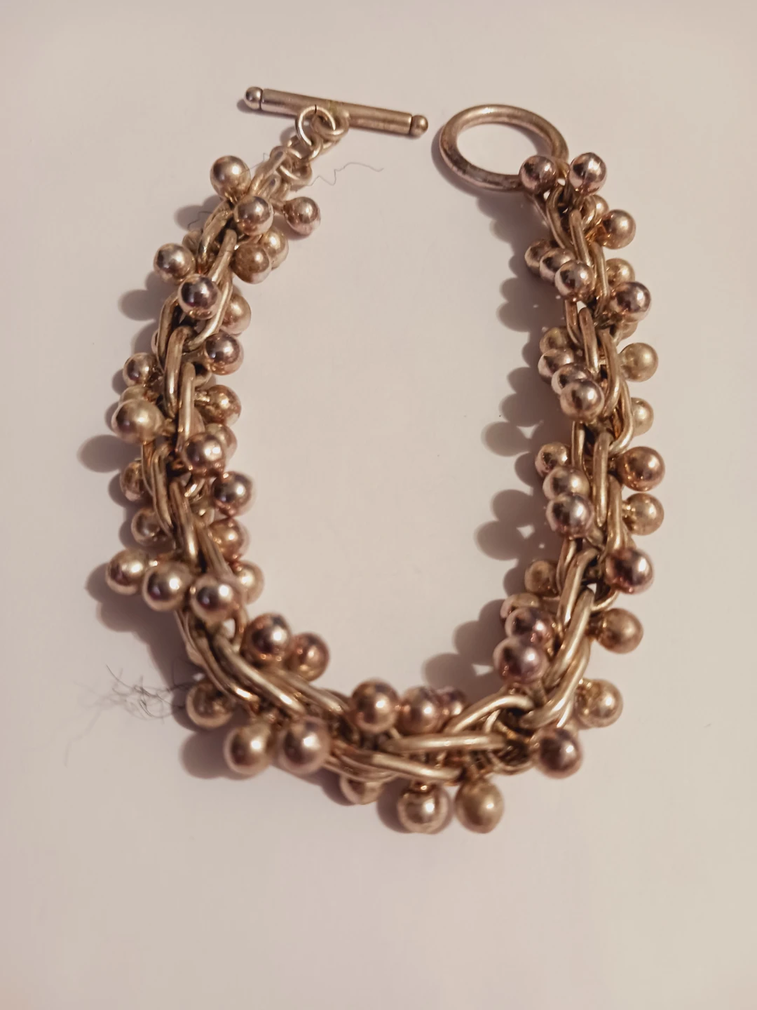 Sterling Silver 925 Toggle Bracelet