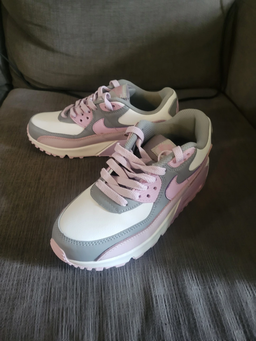 Nike Air Max 90 Women's Sneakers Pink/Grey/White - photo 3