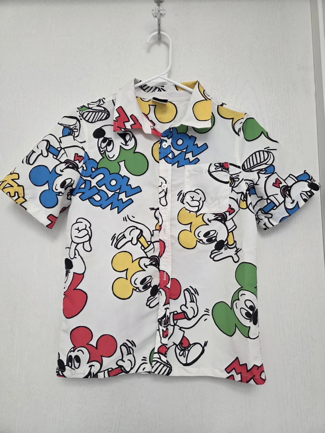 Disney Mickey Mouse Short Sleeve Button Up Shirt - photo 3