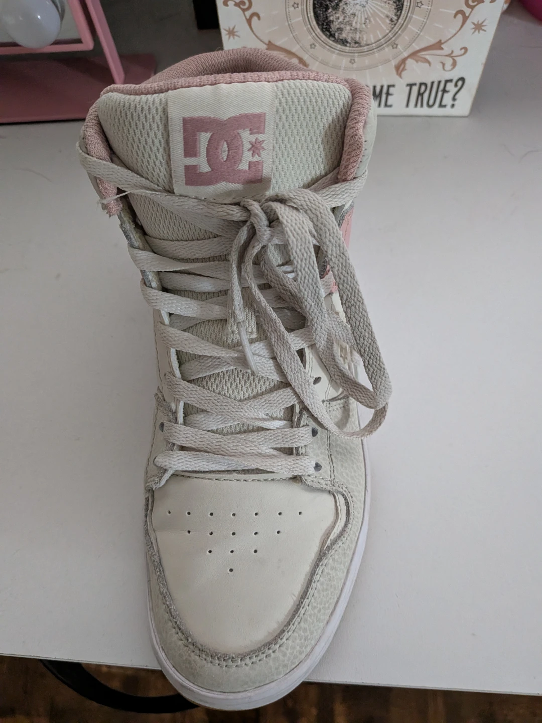 DC Shoes High-Top Sneakers White & Pink - photo 3