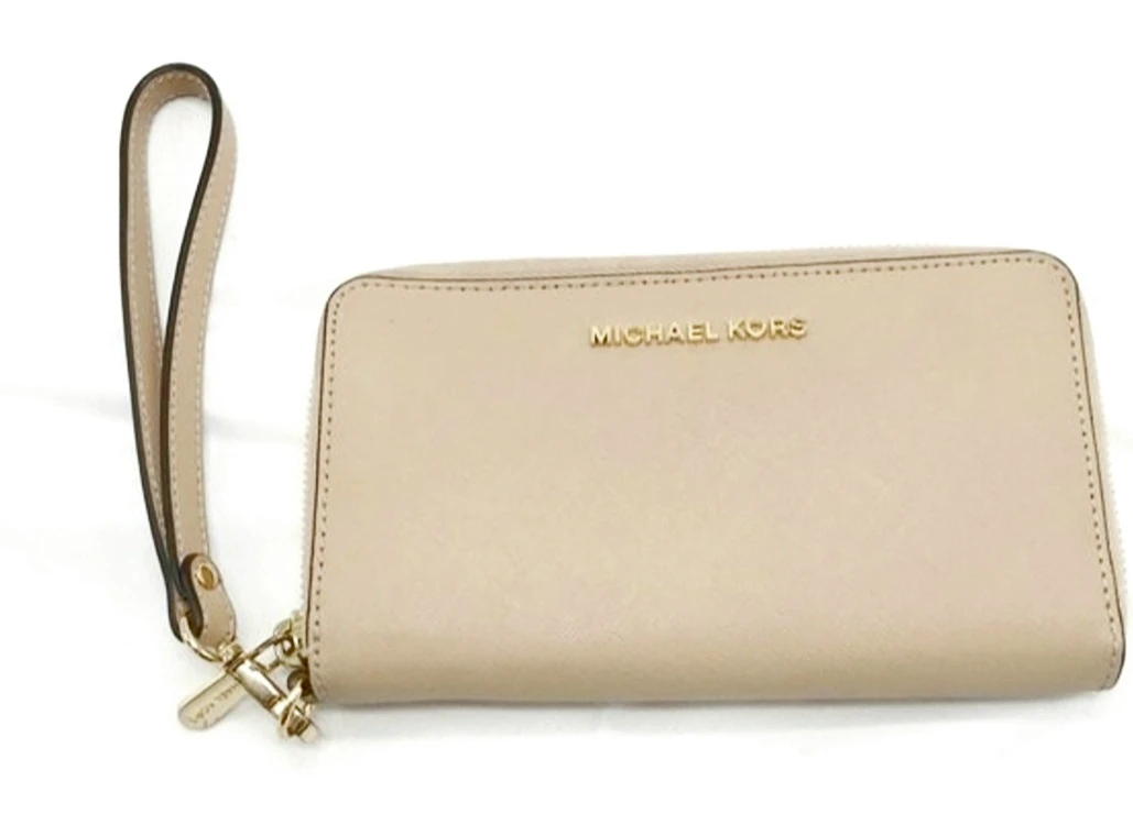 Michael Kors Saffiano Leather Wristlet Wallet