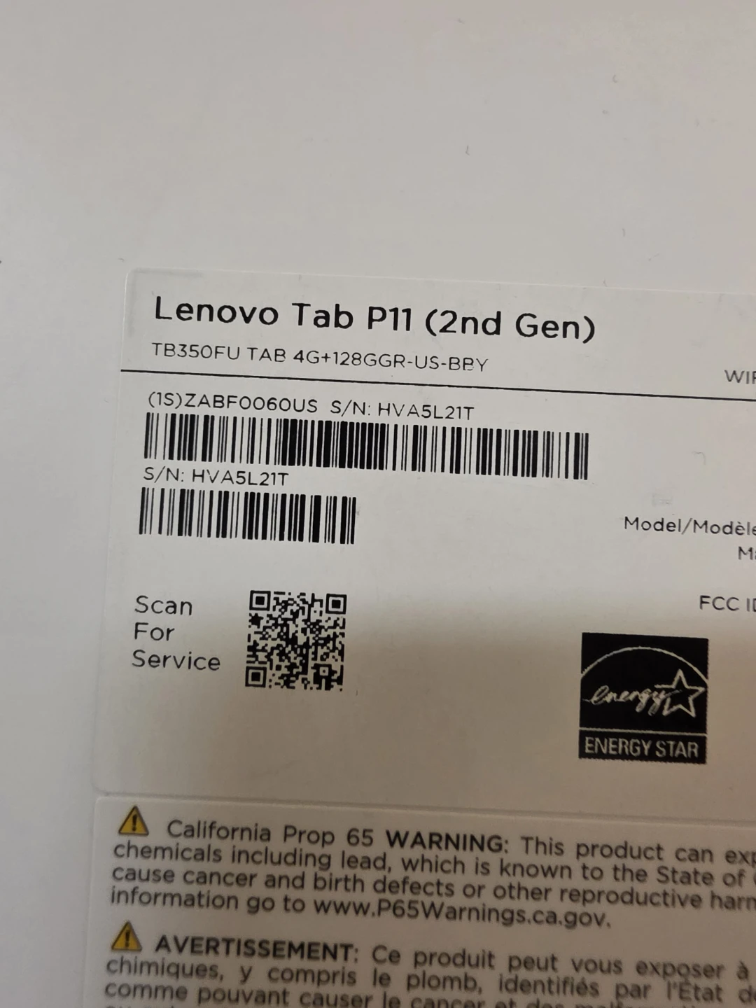 Lenovo Tab P11 (2nd Gen) Tablet - photo 2