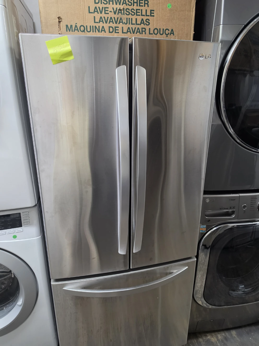 Lg 30in Stainless steel french door refrigerator