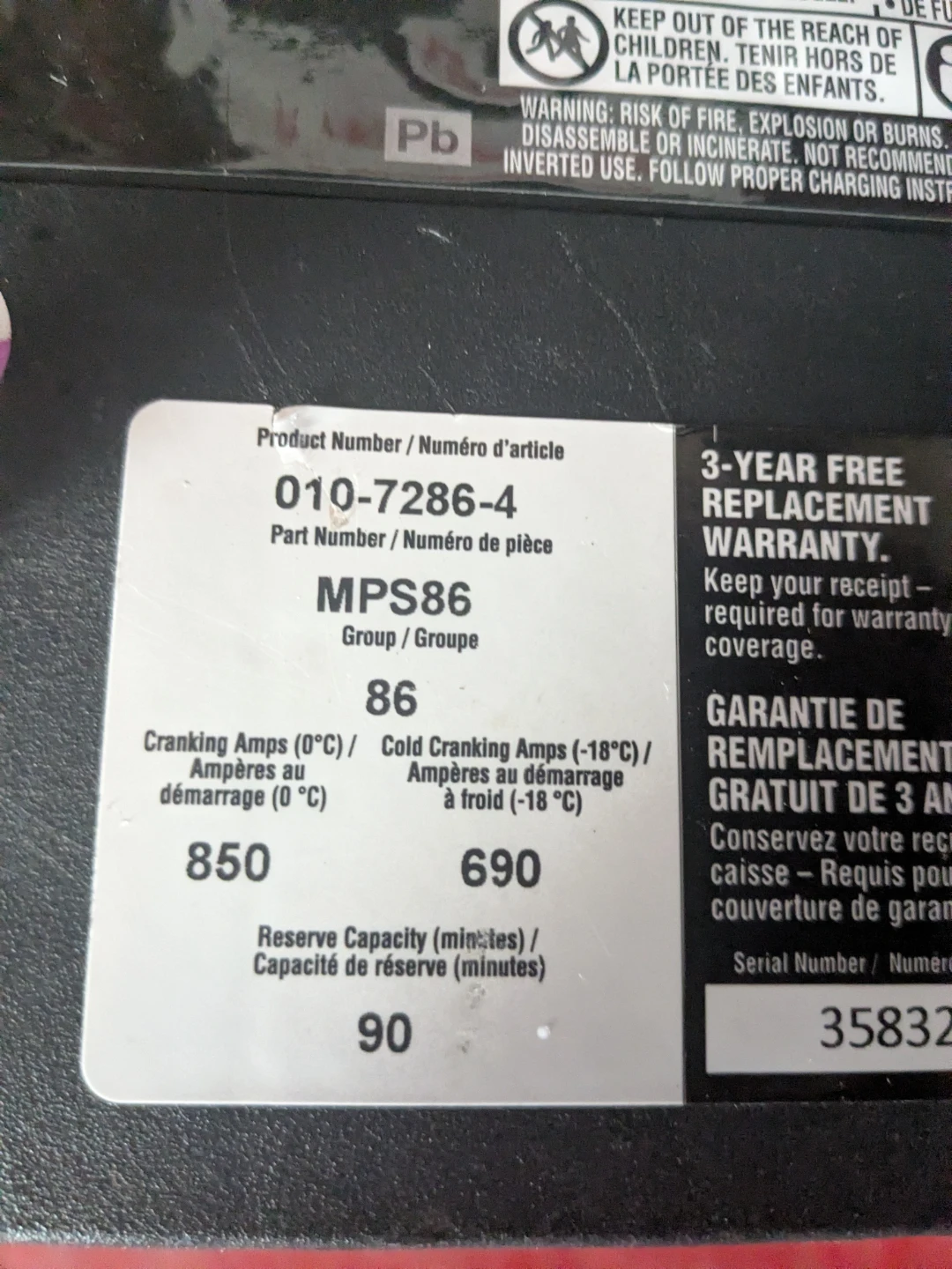 PRO-SERIES Automotive Battery 010-7286-4 - photo 4