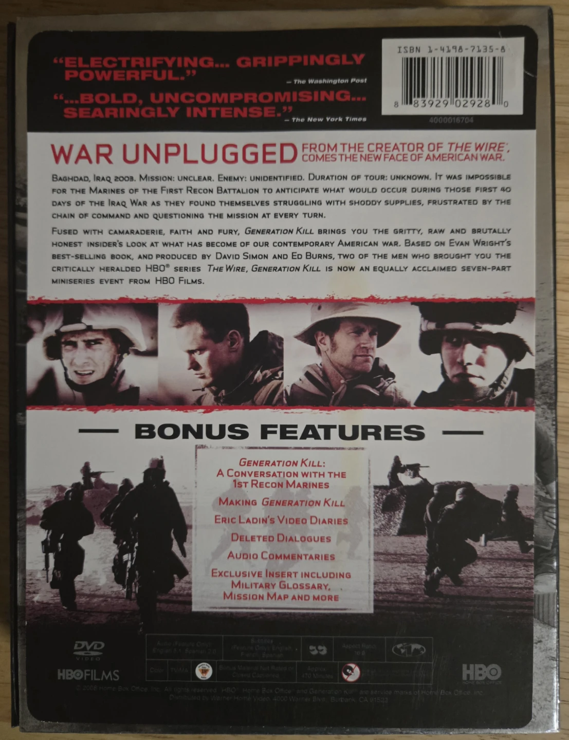Generation Kill HBO Miniseries DVD Set - photo 2